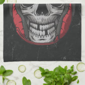 ボクサーパーソナライズされたファイトクラブスケルトンボクシングジム キッチンタオル (折り畳み)