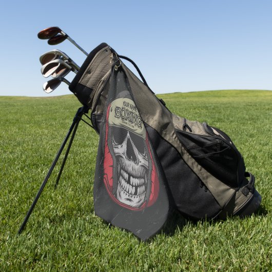 ボクサーパーソナライズされたファイトクラブスケルトンボクシングジム ゴルフタオル (グリーン)