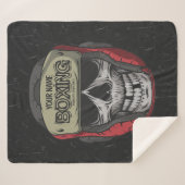 ボクサーパーソナライズされたファイトクラブスケルトンボクシングジム シェルパブランケット (正面(横))