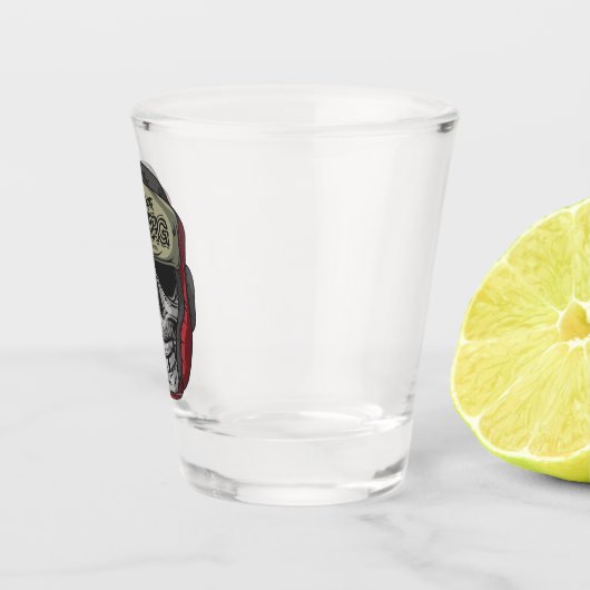 ボクサーパーソナライズされたファイトクラブスケルトンボクシングジム ショットグラス (右)