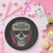 ボクサーパーソナライズされたファイトクラブスケルトンボクシングジム ペーパープレート (パーティー)