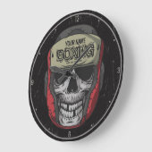 ボクサーパーソナライズされたファイトクラブスケルトンボクシングジム ラージ壁時計 (傾斜)