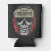 ボクサーパーソナライズされたファイトクラブスケルトンボクシングジム 缶クーラー (正面)