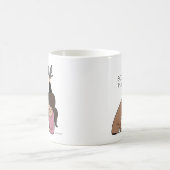 ボクサーパーソナライズされたママコーヒーマグ コーヒーマグカップ (中央)