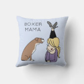 ボクサーパーソナライズされたママ クッション (裏面)