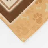 ボクサーパーソナライズされた・ドッグ・ブランケット フリースブランケット (角)