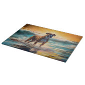ボクサービーチ絵画サーフィン カッティングボード (角)