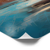 ボクサービーチ絵画サーフィン ポスター (コーナー)