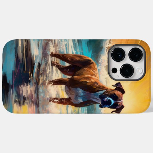 ボクサービーチ絵画サーフィン Case-Mate iPhoneケース (裏面 (横))