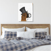 ボクサーフォーマル・ハウンド・ハット キャンバスプリント (インサイチュ (寝室))
