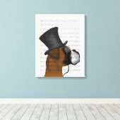 ボクサーフォーマル・ハウンド・ハット キャンバスプリント (インサイチュ (ウッドフロア))