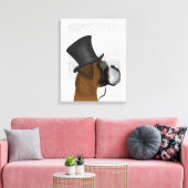 ボクサーフォーマル・ハウンド・ハット キャンバスプリント (インサイチュ (リビング))