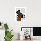 ボクサーフォーマル・ハウンド・ハット ポスター (ホームオフィス)