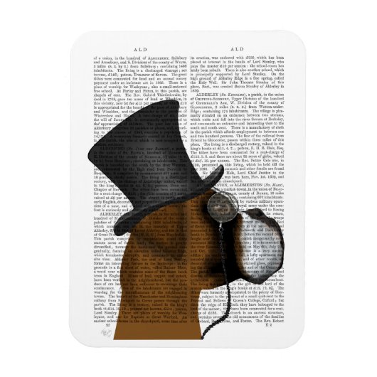 ボクサーフォーマル・ハウンド・ハット マグネット (縦)