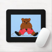 ボクサーベア・イン・レッド マウスパッド (マウス)