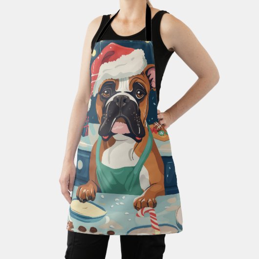 ボクサーホリデーベーキング:フェスティバルクリスマス エプロン (インサイチュ)