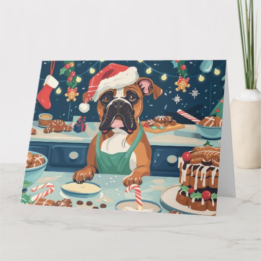 ボクサーホリデーベーキング:フェスティバルクリスマス カード (正面)