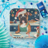 ボクサーホリデーベーキング:フェスティバルクリスマス ペーパープレート (パーティー)