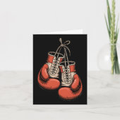 ボクサーボクシングアメリ伝統的カのタトゥーアートフラッシュ カード (正面)