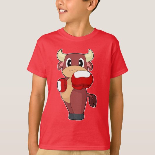 ボクサーボクシンググローブボクシング Tシャツ (正面)