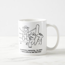 ボクサーボクシングリングや輪。おもしろいボクシング一致 コーヒーマグカップ