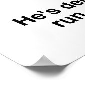 ボクサーボクシングリングや輪。おもしろい ポスター (角)