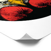 ボクサーボクシング用の手袋クールの鷲 ポスター (角)