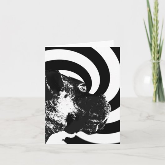 ボクサーポップ・アートの・アート・ノテカード カード (正面)