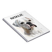 ボクサーポートレート パーソナライズされた ノートブック (右側)