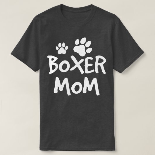 ボクサーママかわいいボクサー恋人犬のオーナー1 Tシャツ (デザイン正面)