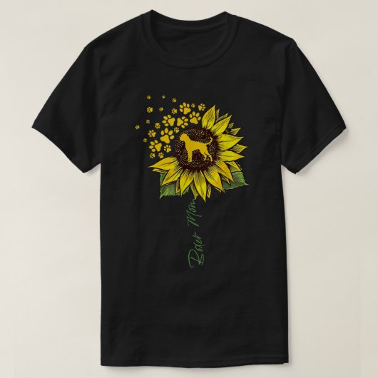 ボクサーマママサンフラワー Tシャツ (デザイン正面)
