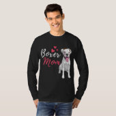 ボクサーママ – かわいいドイツ人ボクサー恋人犬のオーナー Tシャツ (正面フル)