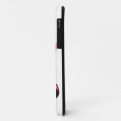 ボクサーママ:かわいいピンクのボクサー犬のシルエット Case-Mate iPhoneケース (裏面/左)