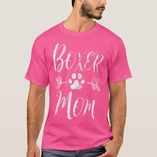 ボクサーママ ボクサー犬好き 飼い主 ボクサー犬の面白グッズ Tシャツ