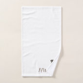 ボクサーモノグラムのドグデザイン バスタオルセット (ハンドタオル)