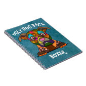 ボクサーユニークの醜い犬の顔手帳 ノートブック (右側)