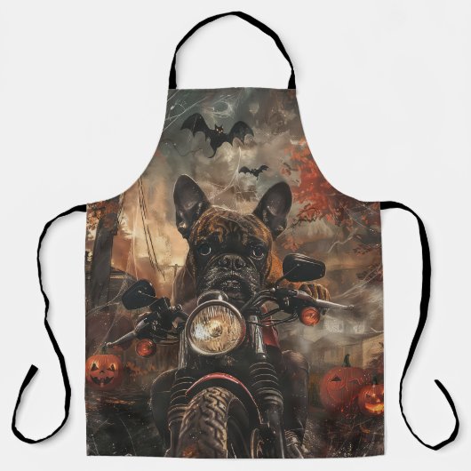 ボクサー乗用オートバイハロウィンホラー エプロン (正面)