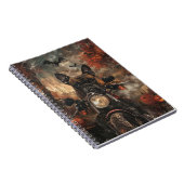 ボクサー乗用オートバイハロウィンホラー ノートブック (右側)