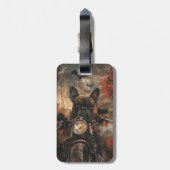 ボクサー乗用オートバイハロウィンホラー ラゲッジタグ (裏面縦)