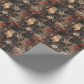 ボクサー乗用オートバイハロウィンホラー ラッピングペーパー (角)