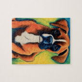 ボクサー人形クレヨン芸術パズルギフトアイディア ジグソーパズル (横)