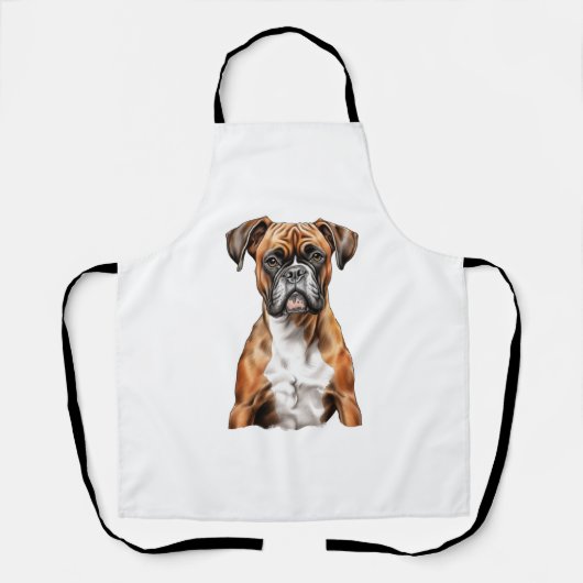 ボクサー仲間かわいいボクサーのデザイン|過去記事 エプロン (正面)
