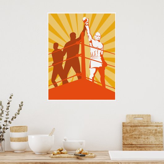 ボクサー優勝決定戦のポスター ポスター (キッチン)