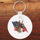 ボクサー国旗 キーホルダー (正面)