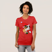 ボクサー好きクリスマスメリー Tシャツ (正面フル)