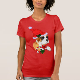 ボクサー好きクリスマスメリー Tシャツ