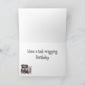 ボクサー子犬の犬のカード - パーソナライズされた誕生日カード サンキューカード (内部)