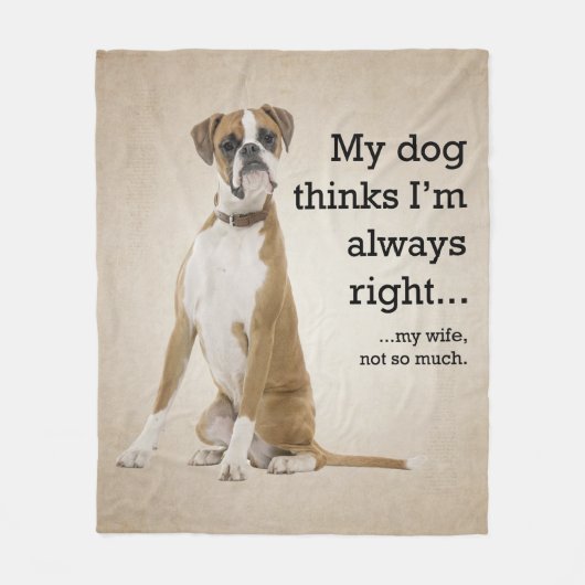 ボクサー対妻のフリースブランケット フリースブランケット (正面)