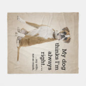 ボクサー対妻のフリースブランケット フリースブランケット (正面(横))