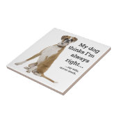 ボクサー対妻タイルコースター タイル (側面)